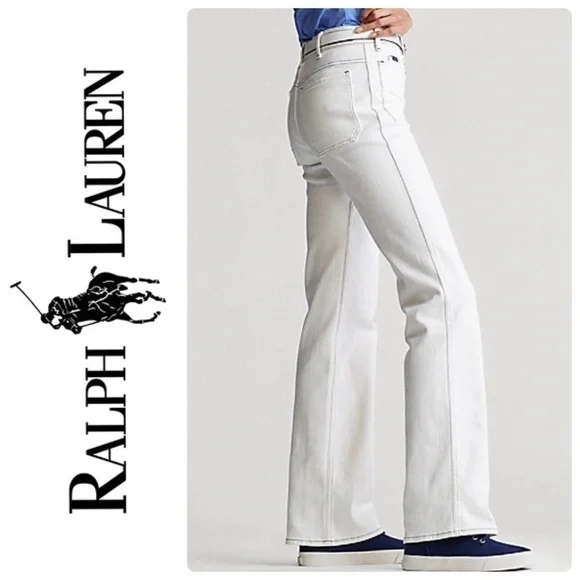 Polo by Ralph Lauren | White Flare Jean - Size 26R- Excellent Condition​​​​​ - Picture 2 of 12